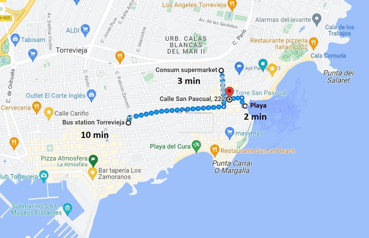 Апартаменты 222 San Pascual, Playa Del Cura, Торевьиа Экстерьер фото